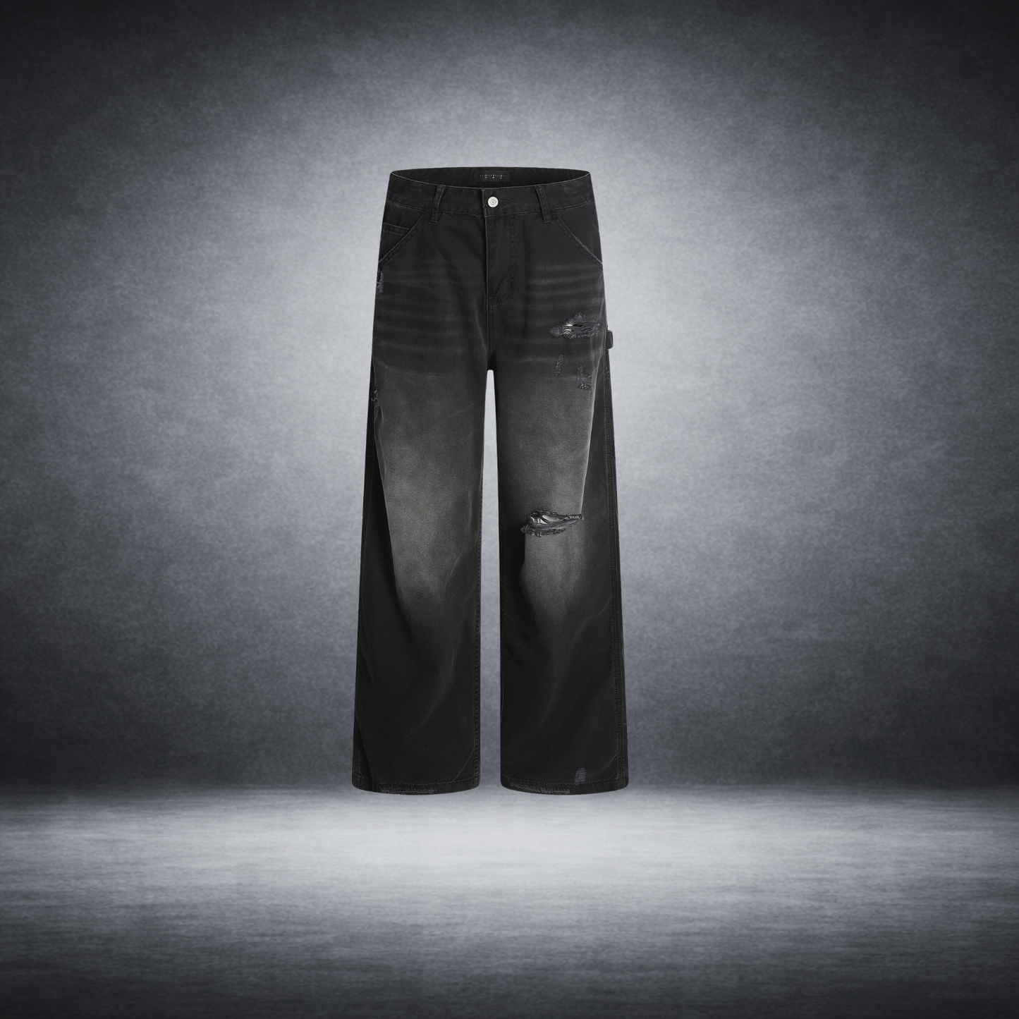 Retro Tattered Jeans