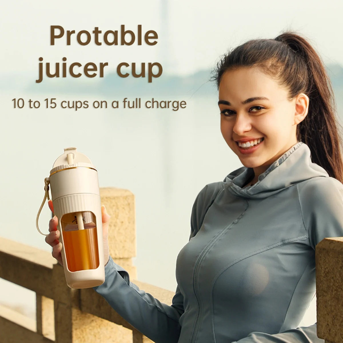 Powerful Portable Blender - Crush Ice and Frozen Fruits for Smoothies and Shakes