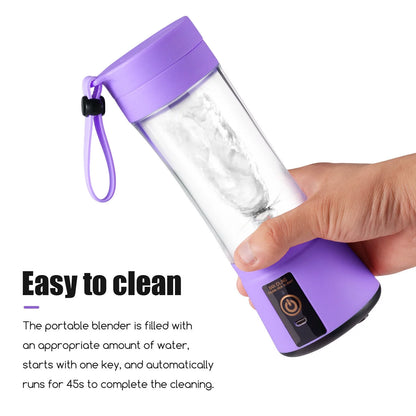 308Ml Portable Juicer for Fruit Smoothie Shake Juice, Personal Portable Blender Cup USB Rechargeable Travel