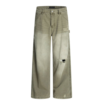 Retro Tattered Jeans