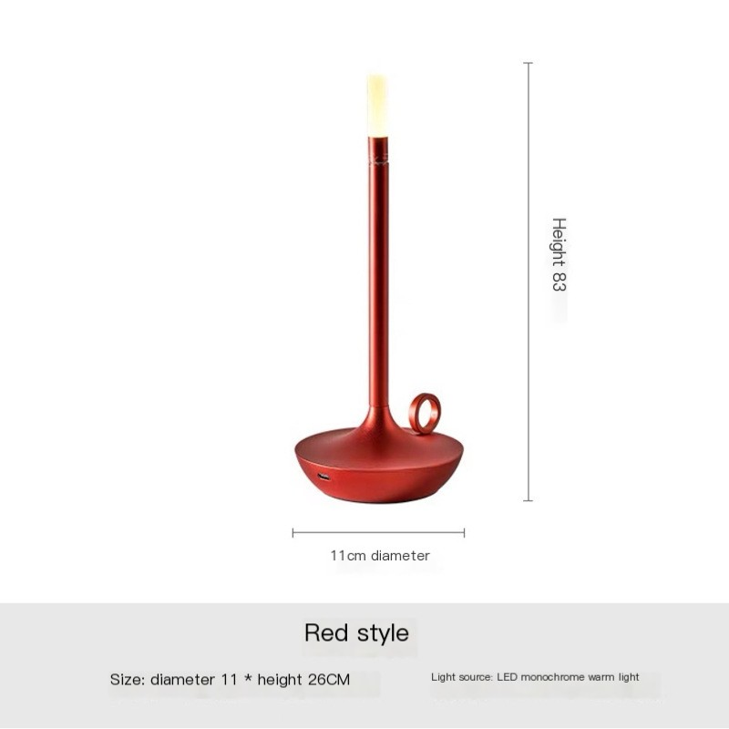 Modern Minimalist LED Vintage Candle Table Lamp